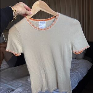 Chanel cashmere Cream shirt